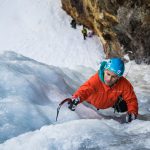 Marcus Garcia climbs Whorehouse Hoses – WI4-5 — Eureka Canyon – Silverton, CO